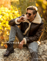 American cockpit flight jacket B3 bomber leather fur one-piece classic 2102MW 2019 new