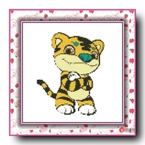 Precision printed DMC cross stitch kit * zodiac-tiger (KT1855)