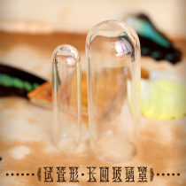 (Special) Test Tube-shaped Long Round Glass Cover DIY Handmade Jewelry Accessories Two (0096G)