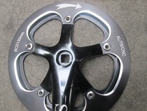 Folding car big tooth disc wind row 412 dental disc monolithic aluminium alloy integrated roulette wheel with CNC protective disc