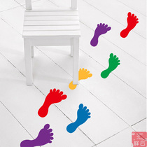 Kindergarten Footprint Sticker Floor Sticker Footbed Mother and Baby Shop Decorative Sticker Wall Sticker Tile Sticker Waterproof