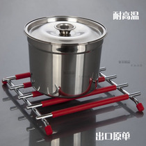 Foreign trade original single European-style dining table high temperature resistant plate plate pad Stainless steel silicone heat insulation pad placemat pot mat Coaster