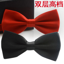 Children's bow tie Boys and girls lead baby tie knot Han version red black bow tie double bow tie