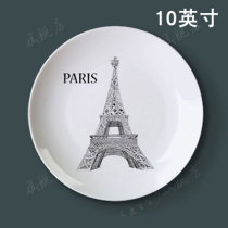 10 Nordic Modern City Silhouette Decorative Plate Wall Hanging Plate Indoor Studio Ceramic Plate Ornament