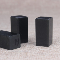 Dark green frozen stone practice chapter Shoushan Stone Square Chapter Seal Stone Chapter Square material frozen stone practice chapter 2 5X2 5X5