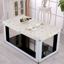 New leather cover stove cover electric heater Waterproof oil-proof and anti-scalding electric stove cover baking fire cover leather cover Rectangular coffee table leather