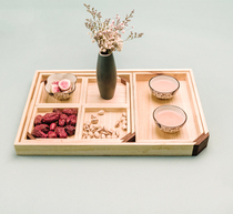 Manchuria mandshurica solid wood tea tray seven-piece large tea tray combination dry foam table combination kung fu tea tray