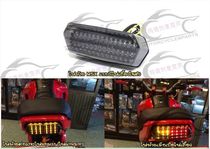 MSX125 MSX125SF silver steel small monster modified LED rear taillight turn signal brake light integrated