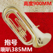 Boutique hot sale Three-key bass horn musical instrument Brass band Student beginner playing tuba down Bb tune