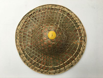 Bucket Bamboo Coat Hat Way Leaf Hat Red Army Sunshade Fishing Stage Hat Props Hat Sports Old Age