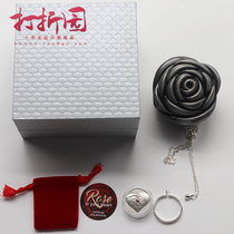 2016 Cook Rose in Your Heart Enamel Red Heart Antique Pendant Silver Coin.1 2 oz Silver Coin. Fidelity