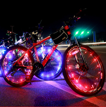 Bicycle colorful hot wheel light dead flying warning light mountain bike wire light night riding 20Led spoke Light