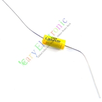 630V Yellow Wearing Atrium Axial Liner Machine Coupling Film Capacitive Fever Endless Copper Feet Power Amplifier Sound 0 068uf