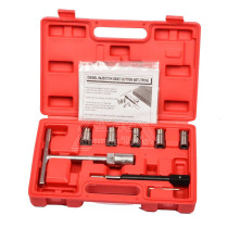 7pcs Automotive Diesel Injector Seat Clearance Kit Nozzle Reamer Auto Maintenance Tool
