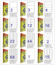 Zhuo Lian ZL2916C laser photocopying inkjet A4 printing label 100 pages label sticker Kraft paper sticker Kraft paper sticker Kraft paper sticker