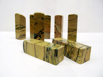 Calligraphy and painting seal engraving seal Yaan green stone Jade strange natural stone 2 5 * 8cm name seal special price