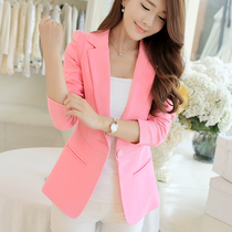 2021 new spring and autumn Korean version of slim body short suit jacket long sleeve ladies casual versatile small suit tide