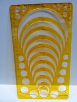 Round template building decoration ellipse round radius Jewelry design ruler Golden monkey