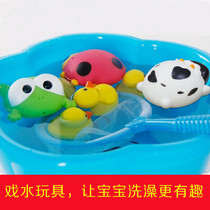 5 squirt squirting animal vehicles 1-3 years old baby bathing swimming play water toys
