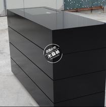 Matt glossy European style modern minimalist fashion cashiers clothing shop counter bar desk front desk black white computer desk