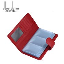 Mens card bag card package female multi card position large capacity female business card bag leather male card holder mens card holder