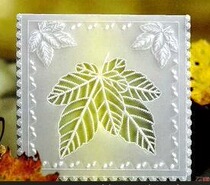 Paper lace pajigmen making material package Maple Leaf greeting card