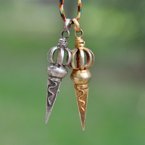 Nepal sterling silver nine unit ggs chu pendant pendants beads ggs chu pendant diamond prongs 4 5cm