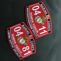 USMC US Navy Jun Marine Corps MOS Chapter Marine Corps Work Code Class 04 Logistics Badge Armband