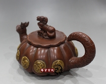 Antique Jiang Rong model Yixing purple sand pot twelve Zodiac pot pure handmade dragon pot original mine purple mud teapot tea set
