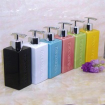Hotel ceramic hand sanitizer bottle Bed and breakfast hotel shower gel shampoo lotion split pressing empty bottle 10 pieces