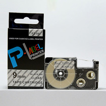 PUTY domestic PT-9X label printing paper instead of XR-9X1 label machine ribbon 9MM black on transparent