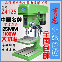 Industrial high-power bench drill Z4125mm bench drill Drilling and milling machine Pure copper motor bench drill 1 1KW high-power