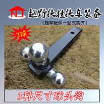 Prado Overbearing Wrangler H9 found 4 smooth modified trailer arm belt 3 size ball head trailer hook towing hook
