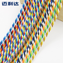 5MM three-strand twist color cotton rope DIY hand-woven pocket drawstring pants rope cotton rope drawstring hat rope