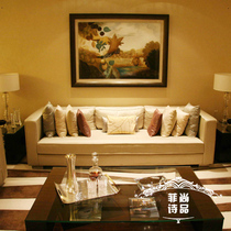 Post-modern 2 4 m three-person sofa modern simple four-person sofa meeting d161