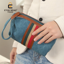 2022 new Korean version of mens handbags casual sails cloth bag trend wallet female type Korean version trendy hand grip bag