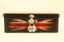 Password box with lock Certificate box Jewelry box Tin box tinplate storage box Couple secret box Iron box