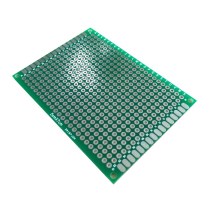 Double-sided tin spray plate 2 54MM spacing 5 * 7CM universal board experimental plate all glass fiber double-sided green oil plate