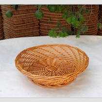 Rattan-knitted containing basket containing box Lyu chiche fruit pan food bread basket tabletop containing basket vines made up of fruit tray