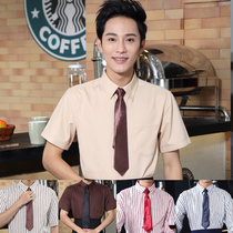 Fengming Hotel Work Clothes Summer Dress Women's Fast Food Restaurant Western Food Cafe Korean Waiter Front Desk Cashier Tie