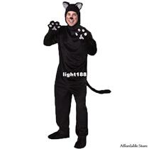 Family Playing Stage Performing Costume Halloween Black Cat