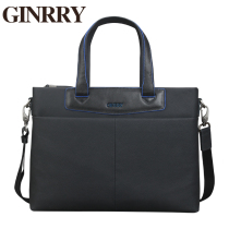 Leather mens handbag Shoulder bag mens bag Cowhide messenger bag Business casual mens Korean fashion bag