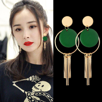 Earrings Korean wild exaggerated earrings jewelry personality pendant trendsetter Japanese and Korean simple earrings long temperament earrings women