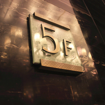 Custom hotel floor room guide card index card direction card indicator card Acrylic sign card