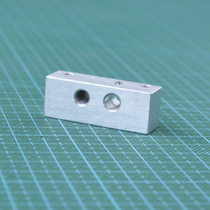 3D printer accessories Makerbot single double extruder nozzle pipe fixing block aluminum block MK8