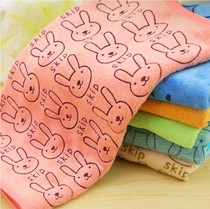 Microfiber towel creative cartoon animal big towel wash face towel Super absorbent dry hair towel