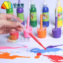 Blow Painting Dropper Plastic Scale Infant Teach Kindergarten Science Experiment Pastedropper Disposable Drop Drawing Straw Quantity Cup