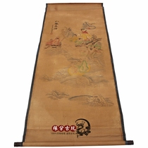 Antique Middle Hall Antique Calligraphy Painting Middle Hall Painting Chinese Painting Living Room Hanging Painting Landscape Painting Tang Yin Eight Immortals Crossing the Sea has been framed