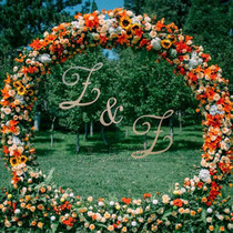 Personalized custom European-style outdoor wedding background wall image wall photo props wooden pendant letter name card