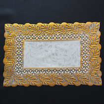 European-style hot stamping placematters ktv hotel restaurant coaster tablecloth gold silver decorative mat